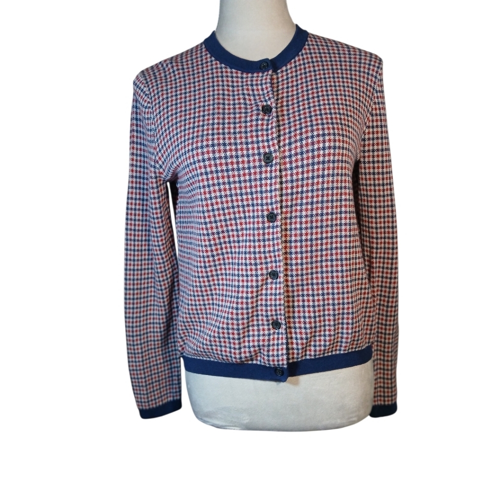 Ines de la Fressange x UNIQLO Classic Houndstooth Knit Cardigan Size S